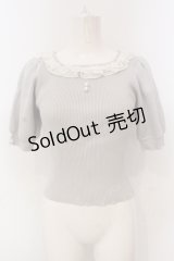 evelyn / シフォンフリルテレコトップス  グレー O-25-04-21-069-LO-TO-IG-OS