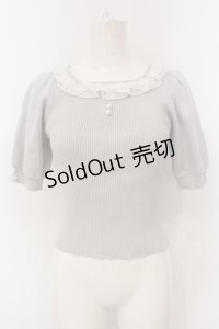 evelyn / シフォンフリルテレコトップス  グレー O-25-04-21-069-LO-TO-IG-OS