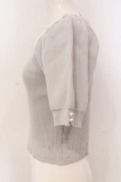 画像2: evelyn / シフォンフリルテレコトップス  グレー O-25-04-21-069-LO-TO-IG-OS