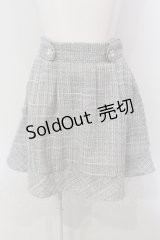 evelyn / ツイードビジュータックスカート  グレー O-25-04-21-070-LO-SK-IG-ZT164