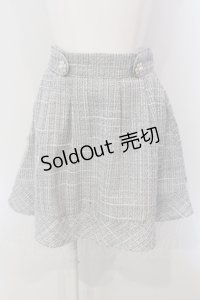 evelyn / ツイードビジュータックスカート  グレー O-25-04-21-070-LO-SK-IG-ZT164