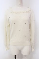 evelyn / ビジューパールニット  オフシロ O-25-04-21-074-LO-TO-IG-OS