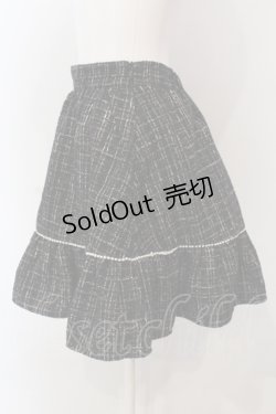 画像2: evelyn / パールギャザースカート  クロ×シロ O-25-04-21-076-LO-SK-IG-OS