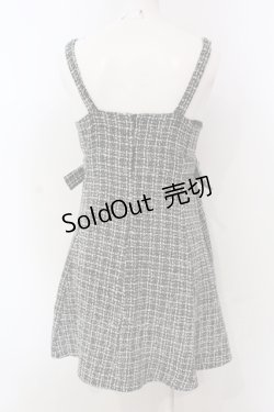 画像3: evelyn / ツイードキャミワンピース  クロ×シロ O-25-04-21-077-LO-OP-IG-OS