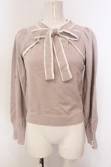 evelyn / ボウタイニット  ピンク O-25-04-21-081-LO-TO-IG-ZT050