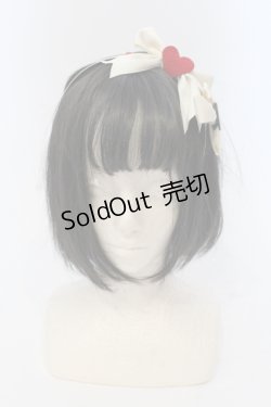 画像2: Innocent World / スペードとハートのリボンカチューシャ  アイボリー O-25-04-21-084-IW-AC-IG-OS