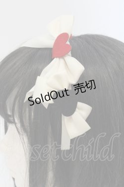 画像3: Innocent World / スペードとハートのリボンカチューシャ  アイボリー O-25-04-21-084-IW-AC-IG-OS