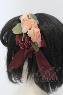 画像3: Innocent World / バラと木の実のカチューシャ  ワイン O-25-04-21-085-IW-AC-IG-OS