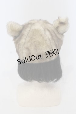 画像3: Candy Stripper / リトルキャットファーキャップ  ベージュ O-25-05-29-1006-PU-AC-IG-ZT-K007