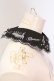 画像3: axes femme POETIQUE / ネコメロディ刺繍付け襟  クロ O-25-04-21-092-AX-ZA-IG-OS (3)