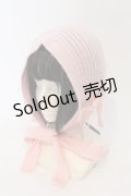 Candy Stripper / FANCY RIBBON HOOD BEANIE ビーニー  ピンク O-25-04-21-095-PU-AC-IG-OS