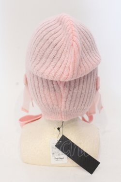 画像4: Candy Stripper / FANCY RIBBON HOOD BEANIE ビーニー  ピンク O-25-04-21-095-PU-AC-IG-OS