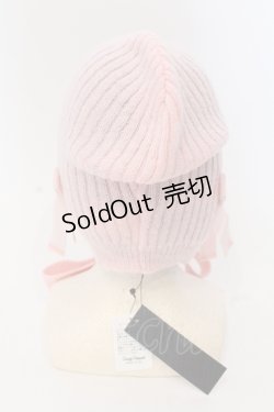 画像4: Candy Stripper / FANCY RIBBON HOOD BEANIE ビーニー  ピンク O-25-04-21-095-PU-AC-IG-OS