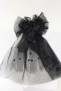 metamorphose / 造花チュールクリップブローチ  クロ O-25-04-21-100-ME-AC-IG-OS