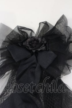 画像2: metamorphose / 造花チュールクリップブローチ  クロ O-25-04-21-100-ME-AC-IG-OS