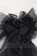 画像2: metamorphose / 造花チュールクリップブローチ  クロ O-25-04-21-100-ME-AC-IG-OS (2)