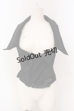 画像1: alice auaa / デコルテベスト 3 ブラック O-25-04-21-009-AA-TO-IG-OS
