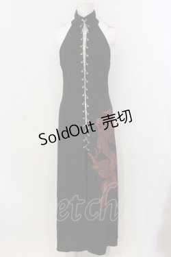 画像1: Qutie Frash / チェーンレースアップロングベスト【旧タグ】  ブラック O-25-04-21-010-QU-OP-IG-OS