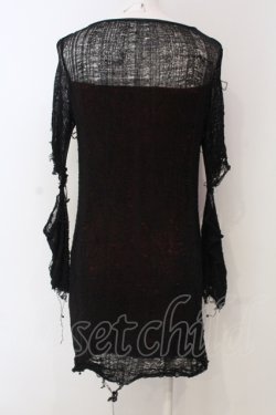 画像3: Qutie Frash / レイヤードネットカットソー【旧タグ】  レッド×ブラック O-25-04-21-011-QU-TO-IG-OS