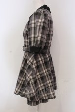 画像2: 【SALE】evelyn / チェックロンパース  グレー系 O-25-04-21-002-LO-OP-IG-ZT239 (2)