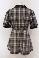 画像3: 【SALE】evelyn / チェックロンパース  グレー系 O-25-04-21-002-LO-OP-IG-ZT239 (3)