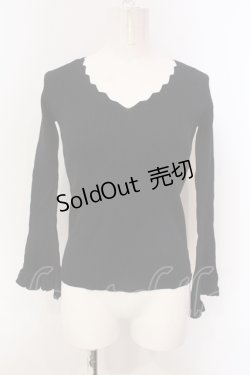 画像1: Favorite / テレコカットソー  クロ O-25-04-21-020-LO-TO-IG-OS