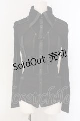 Ozz Croce / ネットレイヤードブラウス  ブラック O-25-04-21-024-OO-BL-IG-OS
