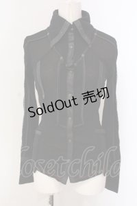 Ozz Croce / ネットレイヤードブラウス  ブラック O-25-04-21-024-OO-BL-IG-OS