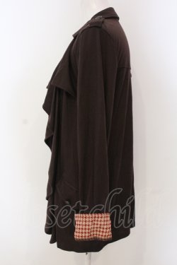 画像2: axes femme / ラッフルトッパーカーディガン M ブラック O-25-04-21-025-AX-TO-IG-OS