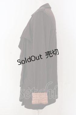 画像2: axes femme / ラッフルトッパーカーディガン M ブラック O-25-04-21-025-AX-TO-IG-OS