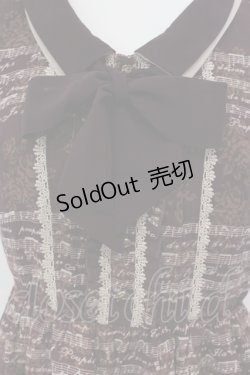 画像2: axes femme / 音符柄ノースリーブワンピース M ワイン O-25-04-21-028-AX-OP-IG-OS