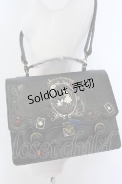 画像1: axes femme / シルエット柄3WAYバッグ  クロ O-25-04-22-004-AX-BG-IG-OS