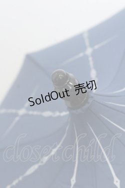画像2: Ozz oneste / 天使柄折りたたみ傘  ブルー O-25-04-22-031-OO-ZA-OW-OS