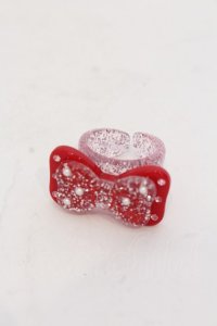 Angelic Pretty / トゥインクルリボンリング  アカ O-25-04-22-035-AP-AC-IG-OS