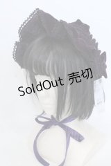axes femme kawaii / ベルベットドールハーフボンネット  パープル O-25-04-22-036-AX-AC-OW-OS