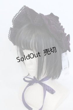 画像1: axes femme kawaii / ベルベットドールハーフボンネット  パープル O-25-04-22-036-AX-AC-OW-OS