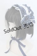 axes femme kawaii / タータンチェックヘッドドレス  ブルー O-25-04-22-038-AX-AC-OW-OS