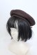 画像2: Amavel / メッセージリボンブローチ付ベレー帽  ブラウン O-25-04-22-042-CA-AC-IG-OS (2)