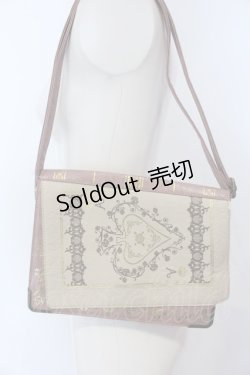 画像1: axes femme / トランプ型バッグ  ピンク×アイボリー O-25-04-22-006-AX-BG-IG-ZT087