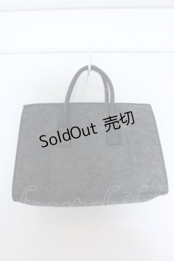 画像2: axes femme / ポーチつき刺繍入りフェルトバッグ  グレー O-25-04-22-007-AX-BG-IG-ZT087