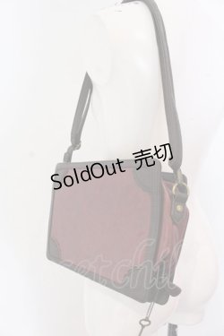 画像5: axes femme / トランク風メルヘンバッグ  ワイン O-25-04-22-009-AX-BG-IG-OS