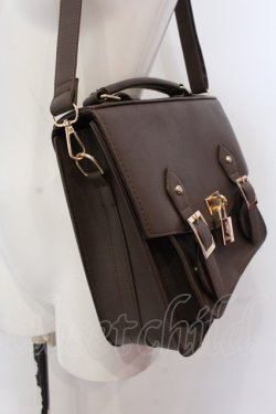 画像3: Amavel / カギ付ミニサッチェルバッグ  ブラウン O-25-04-22-010-CA-BG-IG-ZT087