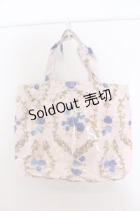 JESUS DIAMANTE / オリジナルプリントスペシャルトートBAG バッグ  ブルーローズピンク O-25-04-22-013-JE-BG-IG-ZT0425B