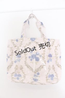 画像1: JESUS DIAMANTE / オリジナルプリントスペシャルトートBAG バッグ  ブルーローズピンク O-25-04-22-013-JE-BG-IG-ZT0425B
