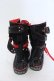画像6: YOSUKE / スタッズハイカットスニーカー 24cm ブラック×レッド O-25-04-22-016-PU-SH-IG-OS