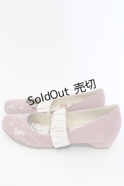 画像2: axes femme / バンド付き刺繍シューズ L ピンク O-25-04-22-021-AX-SH-IG-OS