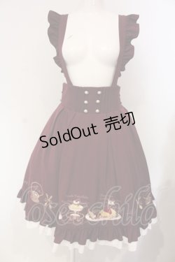画像1: Amavel / 喫茶アマベルのランチセットエプロンスカート(ミドル丈)【エプロン欠品】  ボルドー O-25-04-24-026-CA-SK-IG-OS
