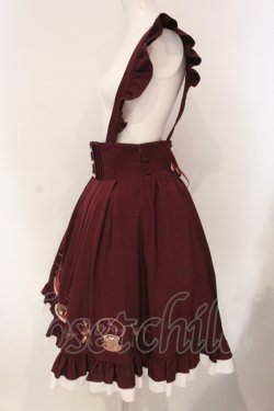 画像4: Amavel / 喫茶アマベルのランチセットエプロンスカート(ミドル丈)【エプロン欠品】  ボルドー O-25-04-24-026-CA-SK-IG-OS