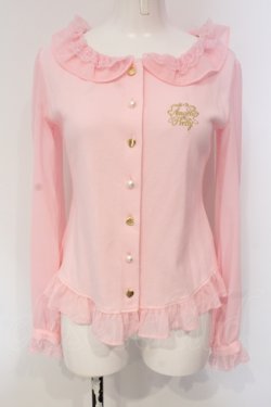 画像1: Angelic Pretty / Sweetリボンカットカーディガン  ピンク O-25-04-24-027-AP-TO-IG-OS