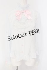 Angelic Pretty / Sweetieジャボブラウス  サックス O-25-04-24-028-AP-BL-IG-OS